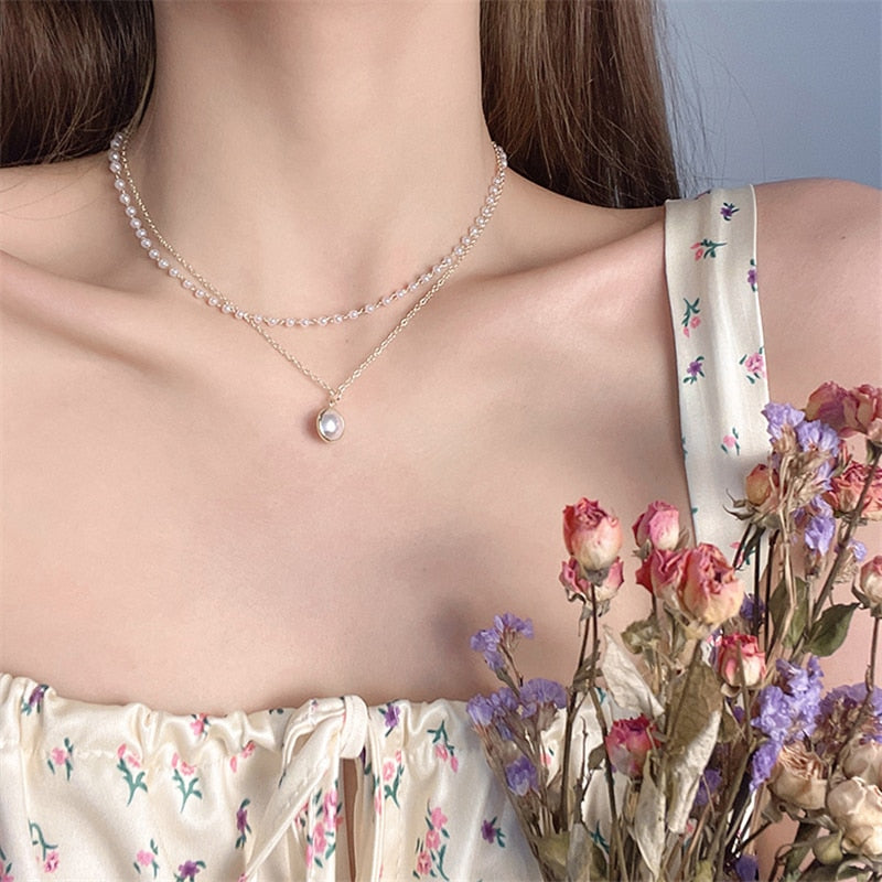 Pearl Double Necklace