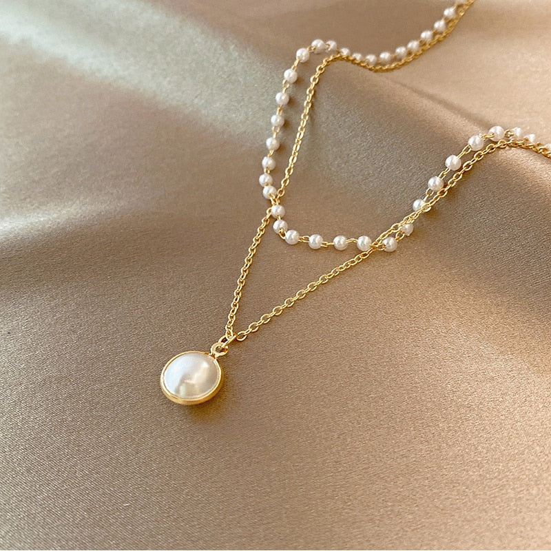 Pearl Double Necklace