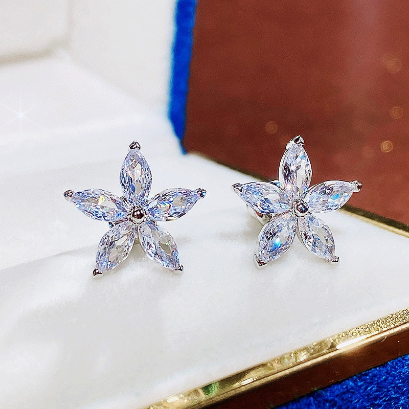 Cubic Zirconia Stud Earrings