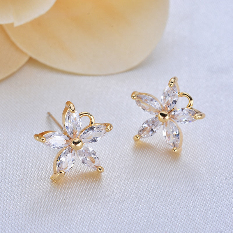 Cubic Zirconia Stud Earrings