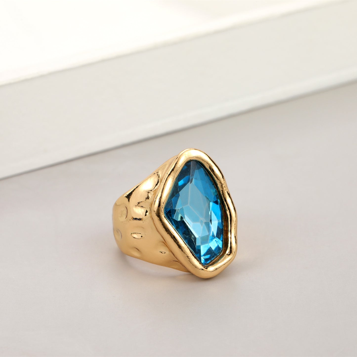 Irregular Crystal Ring