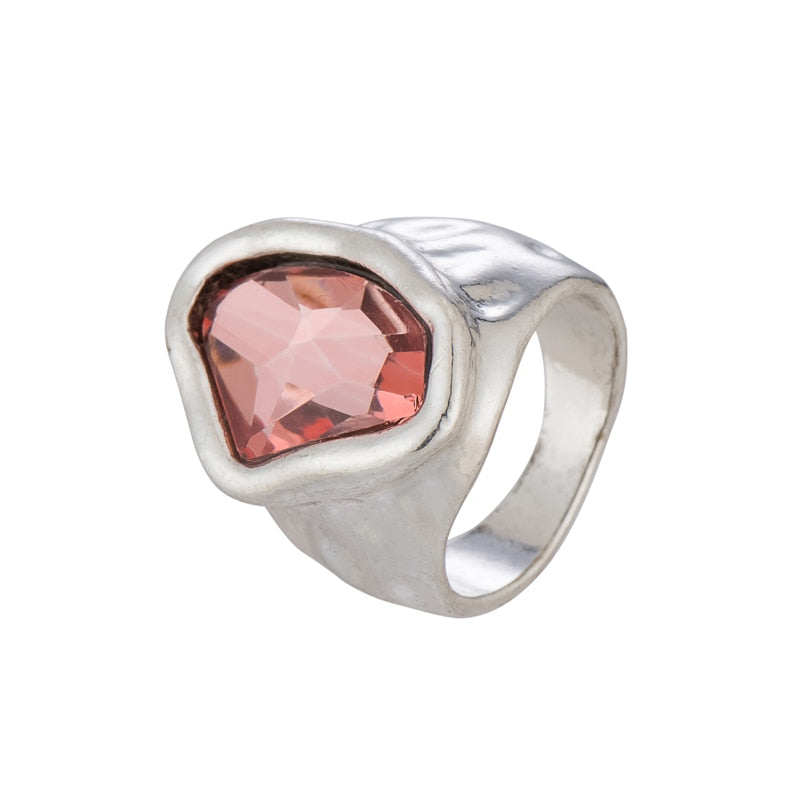 Irregular Crystal Ring