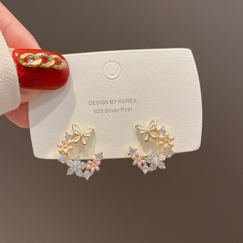 Cubic Zirconia Stud Earrings