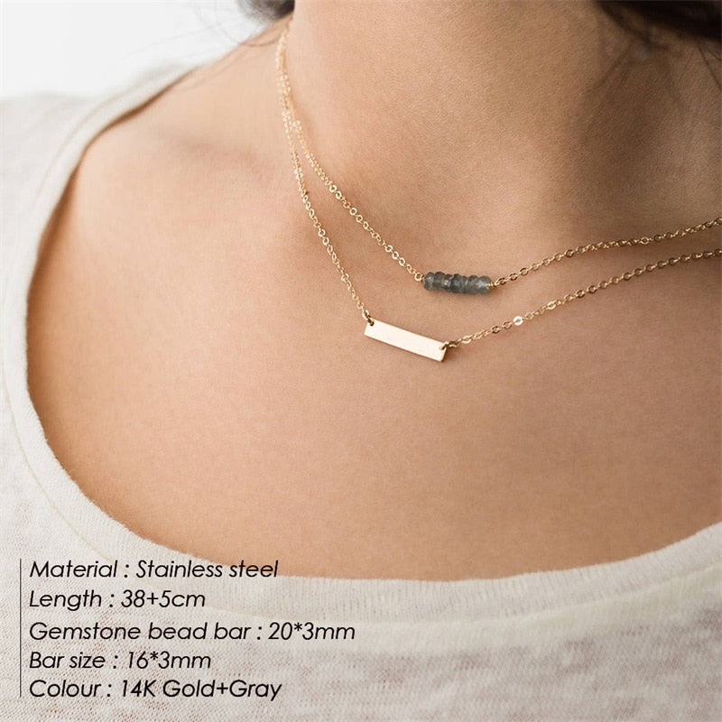 Stainless Steel Layers Necklace