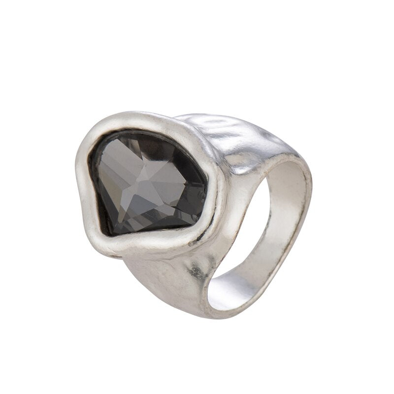 Irregular Crystal Ring