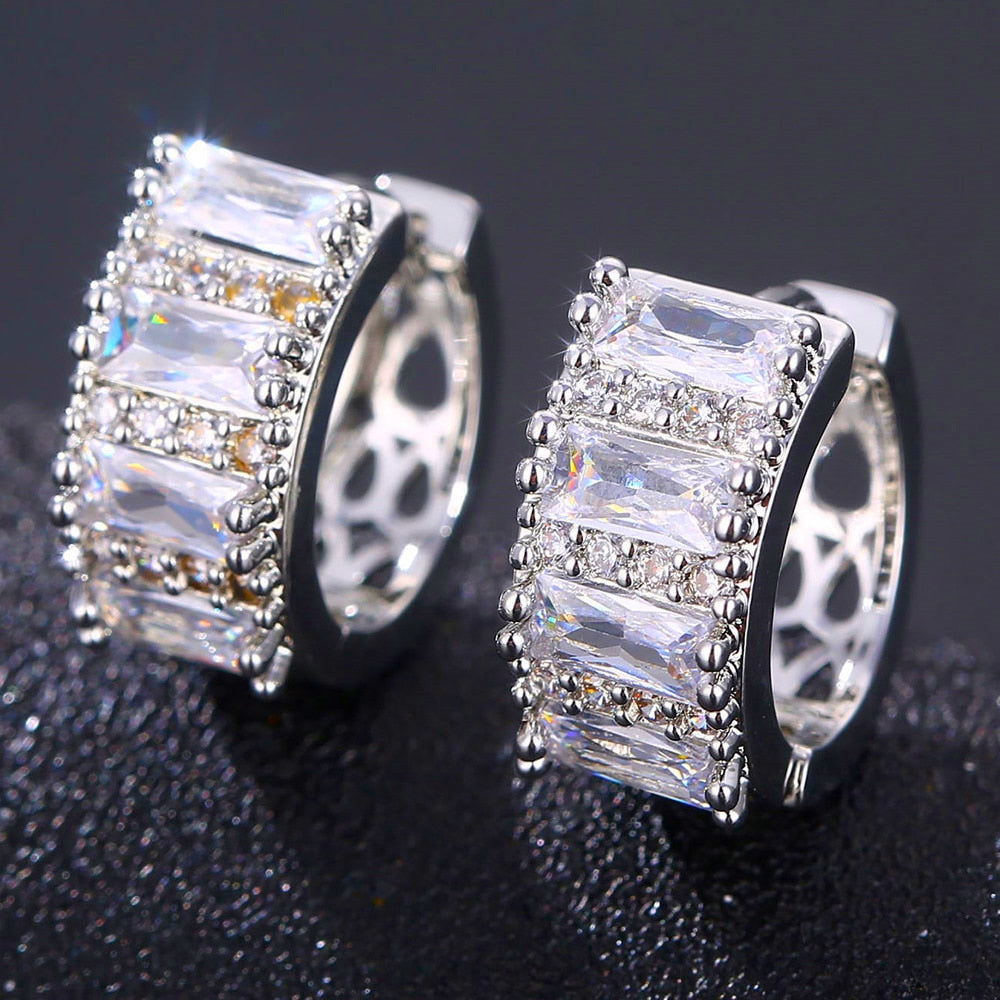 Cubic Zirconia Stud Earrings