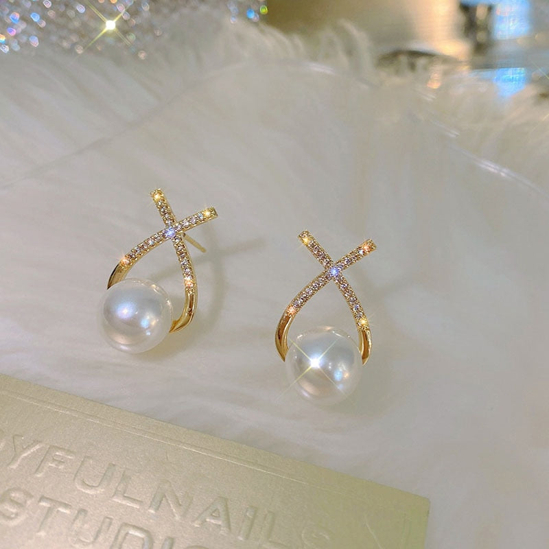 Pearl Stud Earrings