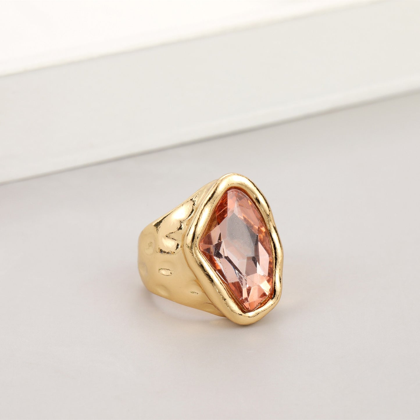 Irregular Crystal Ring