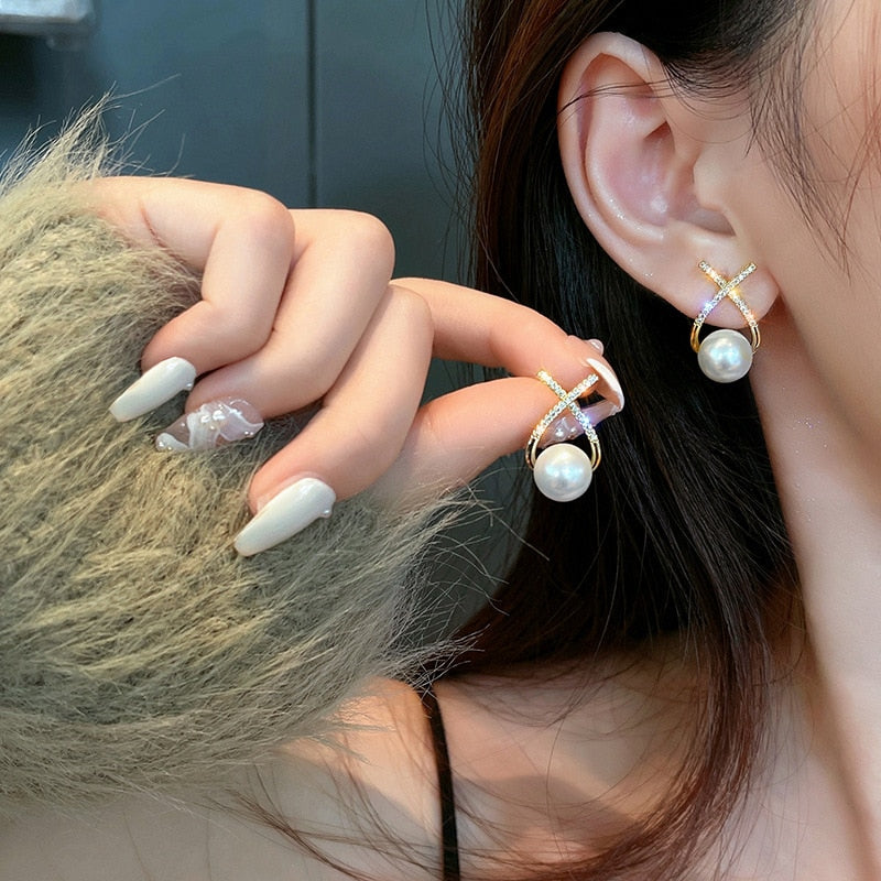 Pearl Stud Earrings