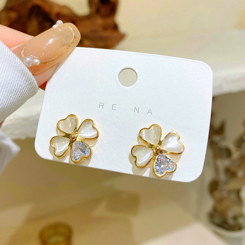 Cubic Zirconia Stud Earrings