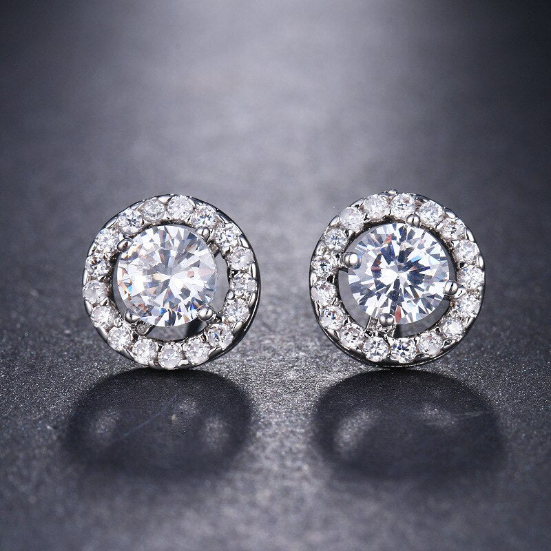 Cubic Zirconia Stud Earrings